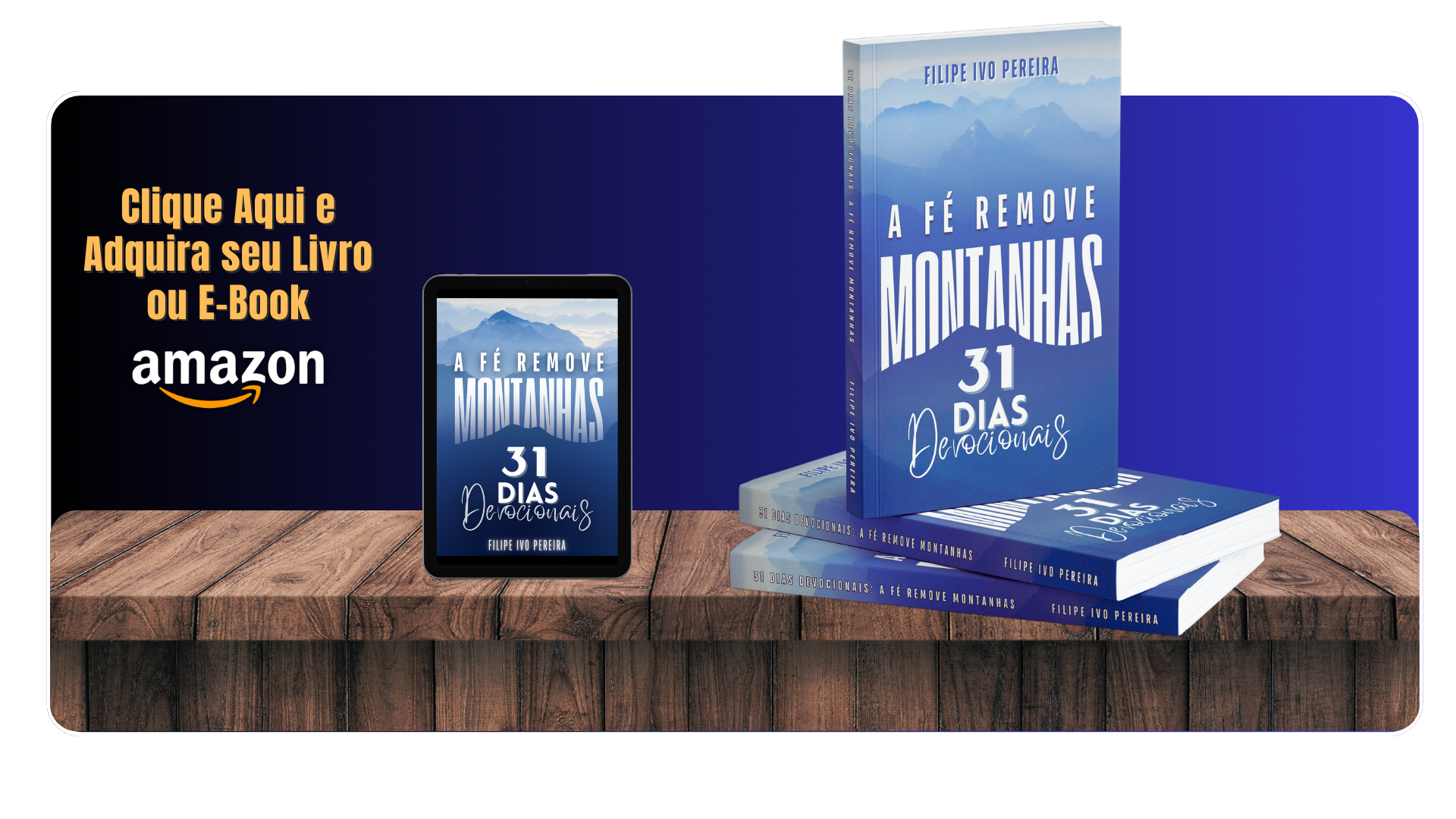Card Livro A Fé Remove Montanhas